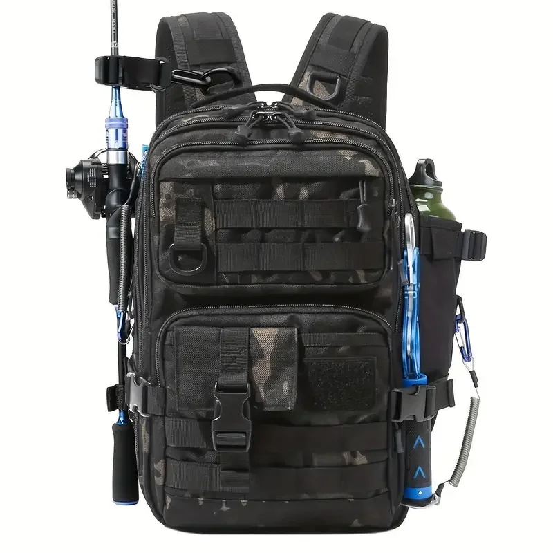 Fishing Equipment Bag - 1000D Nylon Waterdichte Vissen Rugzak Visgerei