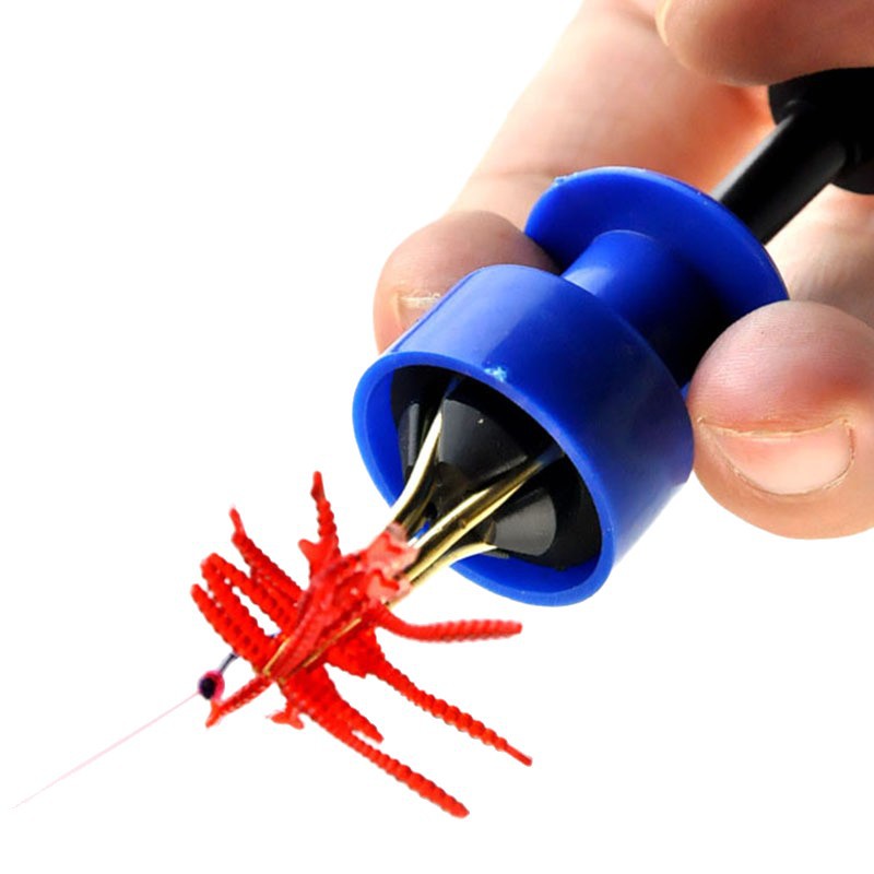Ice Fishing Tip Up - Rode Worm Clip Hangende Rode Worm